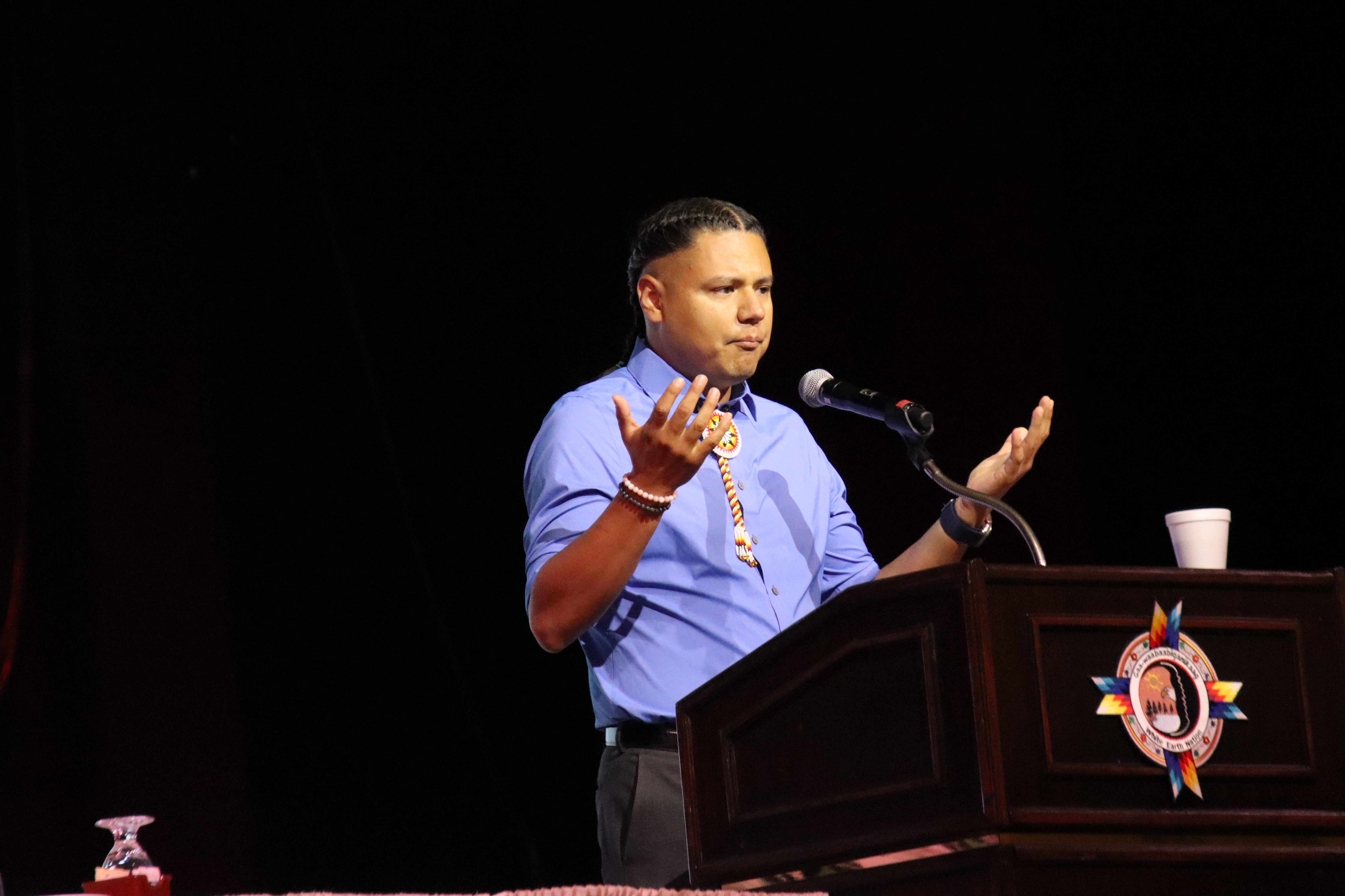 The Community gathered to honor three tribal leaders